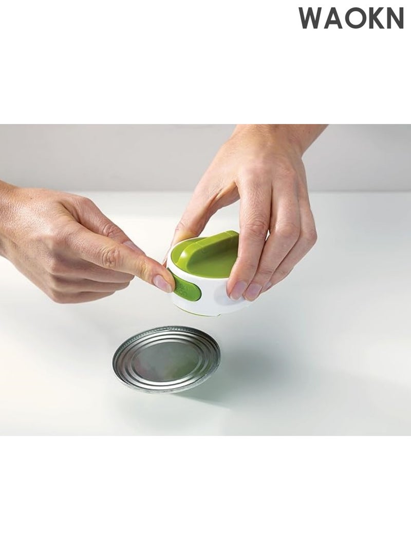 WAOKN 1 Piece Portable Manual Can Opener Beer Can Small Mini Kitchen Gadget Tool Easy Twist Safety Stainless Steel (Green) - Image 2