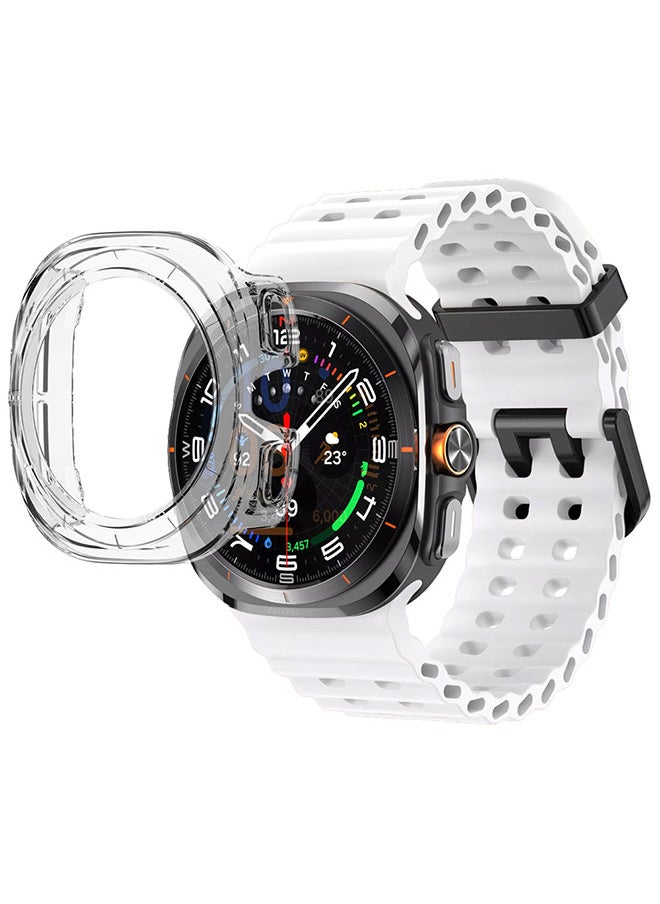 CATANES (for Samsung Galaxy Watch 7 Ultra 47mm) 2 Packs Silicone Band and Case, Soft Ocean Silicone Sport Strap Replacement Accessory  - Image 2