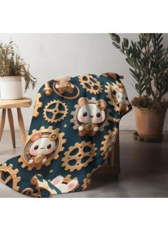 General Baby and children's cartoon flannel thin blanket (warm and comfortable, suitable for sleep, game use) 70cm*100cm  - Image 5