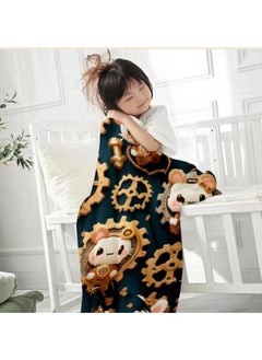 General Baby and children's cartoon flannel thin blanket (warm and comfortable, suitable for sleep, game use) 70cm*100cm  - Image 2