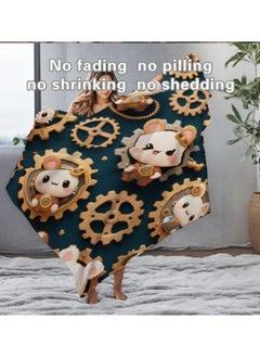 General Baby and children's cartoon flannel thin blanket (warm and comfortable, suitable for sleep, game use) 70cm*100cm  - Image 4