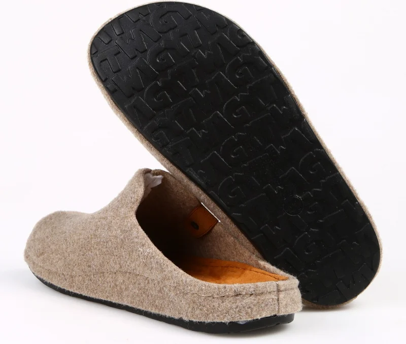 تويجي Beige Men's House Slippers Tw Mat