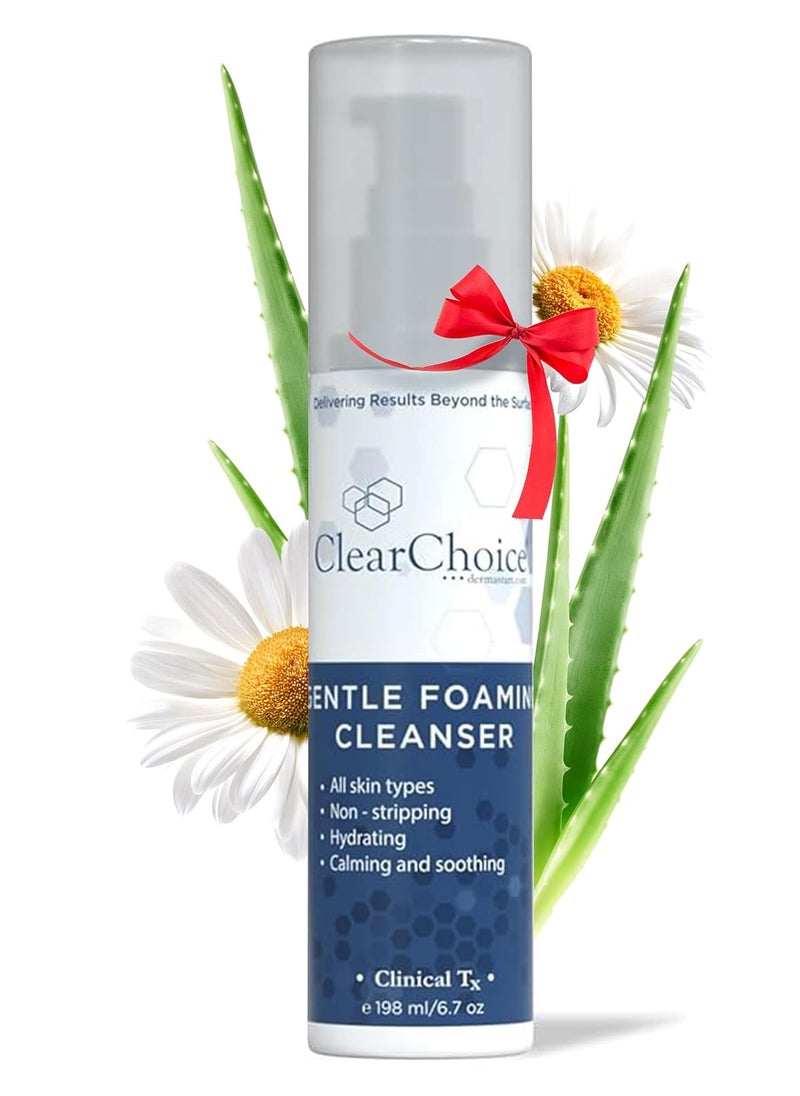 clear choice Clear Choice Gentle Foaming Cleanser 6.7oz – Soap-Free, SLS-Free Face Wash for Sensitive, Acne-Prone Skin – Restores pH Balance, Removes Makeup, Ideal for Post-Peel and Post-Laser Care 
