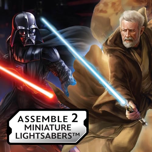 STAR WARS حرب النجوم اصنع سيوف ضوئية خاصة بك بناء 2 للأطفال أوبى وان كينوبي دارث فيدر هدايا ألعاب لصبي عمره 6 سنوات مجموعة قابلة للجمع - Image 5