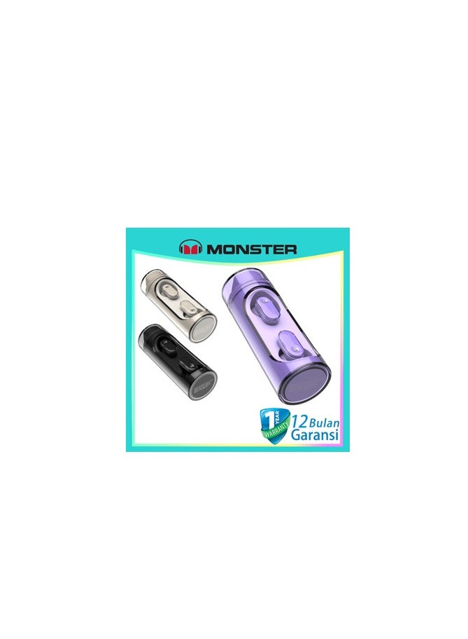 Monster XKT13 Wireless Bluetooth Earbuds Gaming Headphones Deep Bass Low Latency Game Headset with Built-in Microphone For Gaming Noise Canceling Headsets Black - Image 5