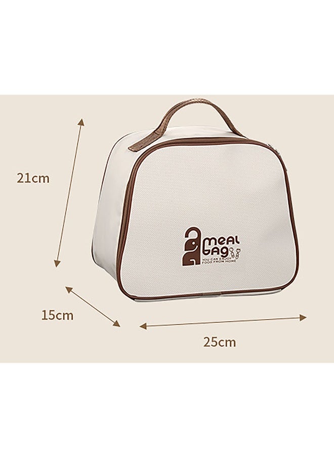 LITTLE SURPRISE BOX Coffee color 2pcs Bento Stainless Steel Lunch Box Container set with insulated Matching lunch Bag for Kids & Adults  - Image 3