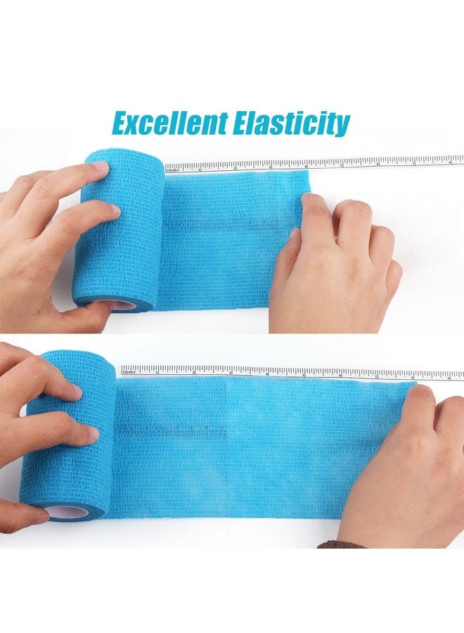 لوتفانسي ضمادة بيطرية لاصقة ذاتية اللصق، 4 بوصات × 5 ياردات، عبوة من 10 ضمادات متماسكة غير منسوجة، شريط إسعافات أولية للخيول والكلاب والقطط والكوع والكاحل، ألوان متنوعة - Image 2