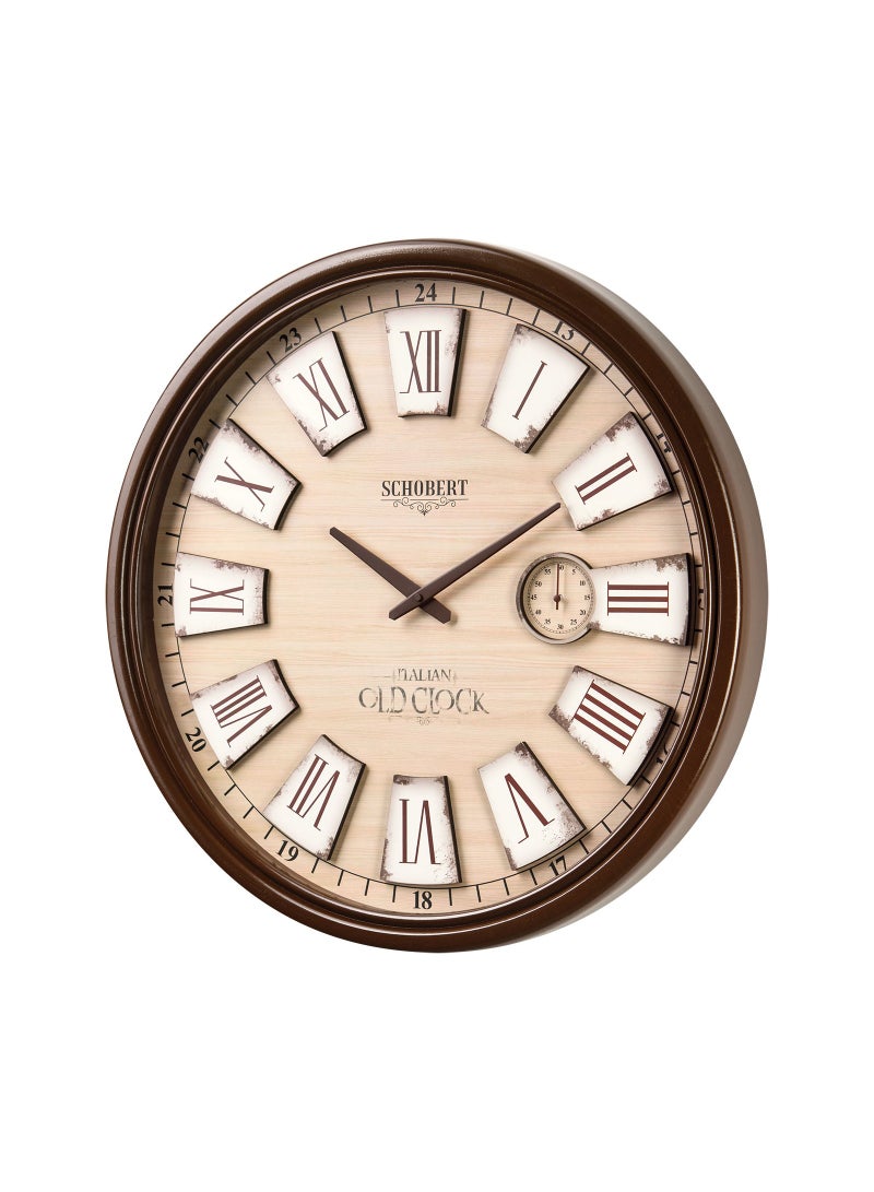 Schobert Wall Clock, Silent Non-Ticking, Big Wall Clock 60cm, Italian Design - Image 3
