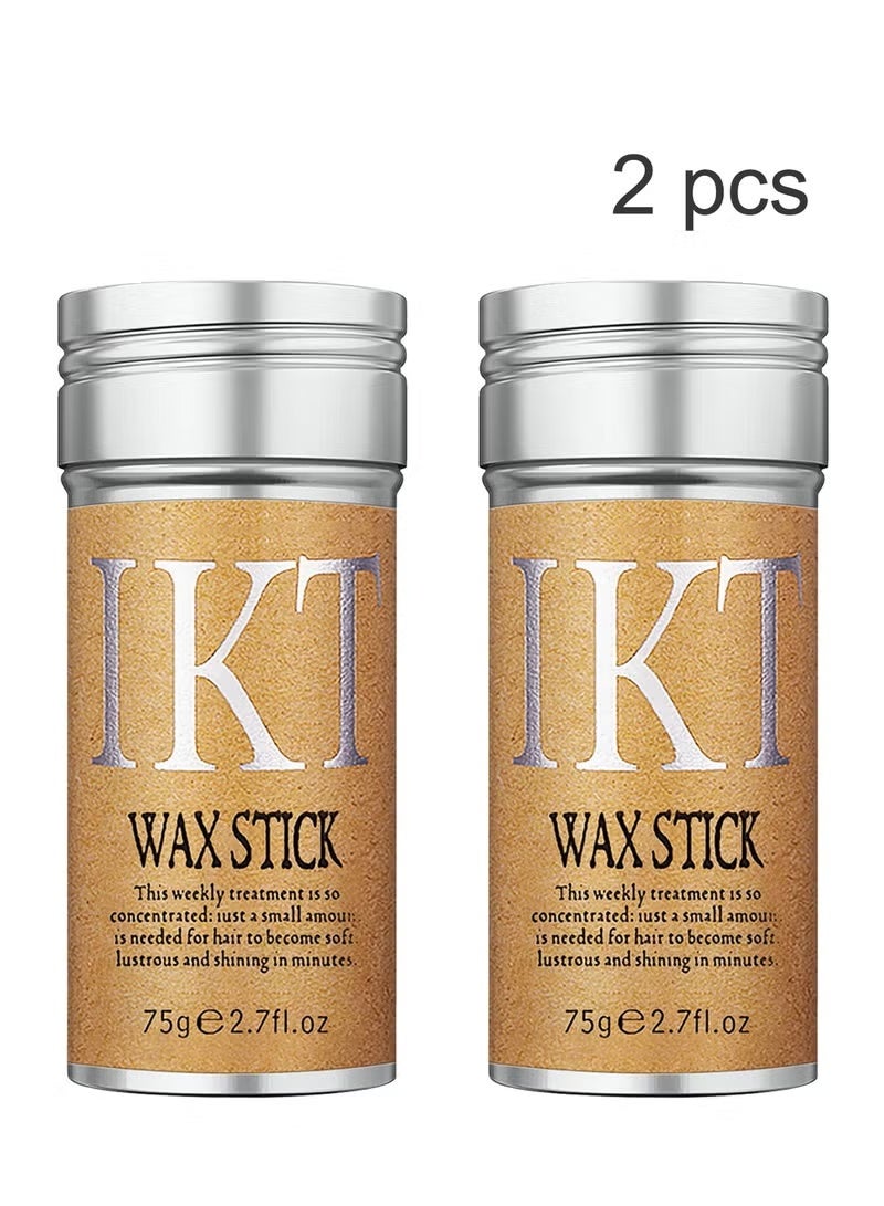 IKT Wax Stick Strong and Long Lasting Hold Non Greasy Styling Wax for Flyaways Edge Frizz Hair Suitable for Unisex - Image 1