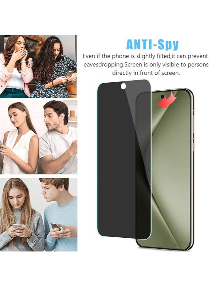 2 Pack Privacy Tempered Glass Screen Protector for Huawei Pura 70, Ultra-thin Tempered Glass Film, Anti-Spy, Ultra-Hard, Anti-Scratch, Bubble Free - Image 4
