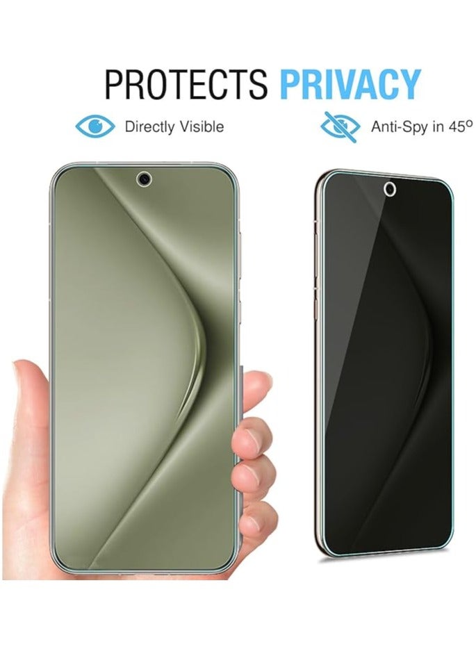 2 Pack Privacy Tempered Glass Screen Protector for Huawei Pura 70, Ultra-thin Tempered Glass Film, Anti-Spy, Ultra-Hard, Anti-Scratch, Bubble Free - Image 2