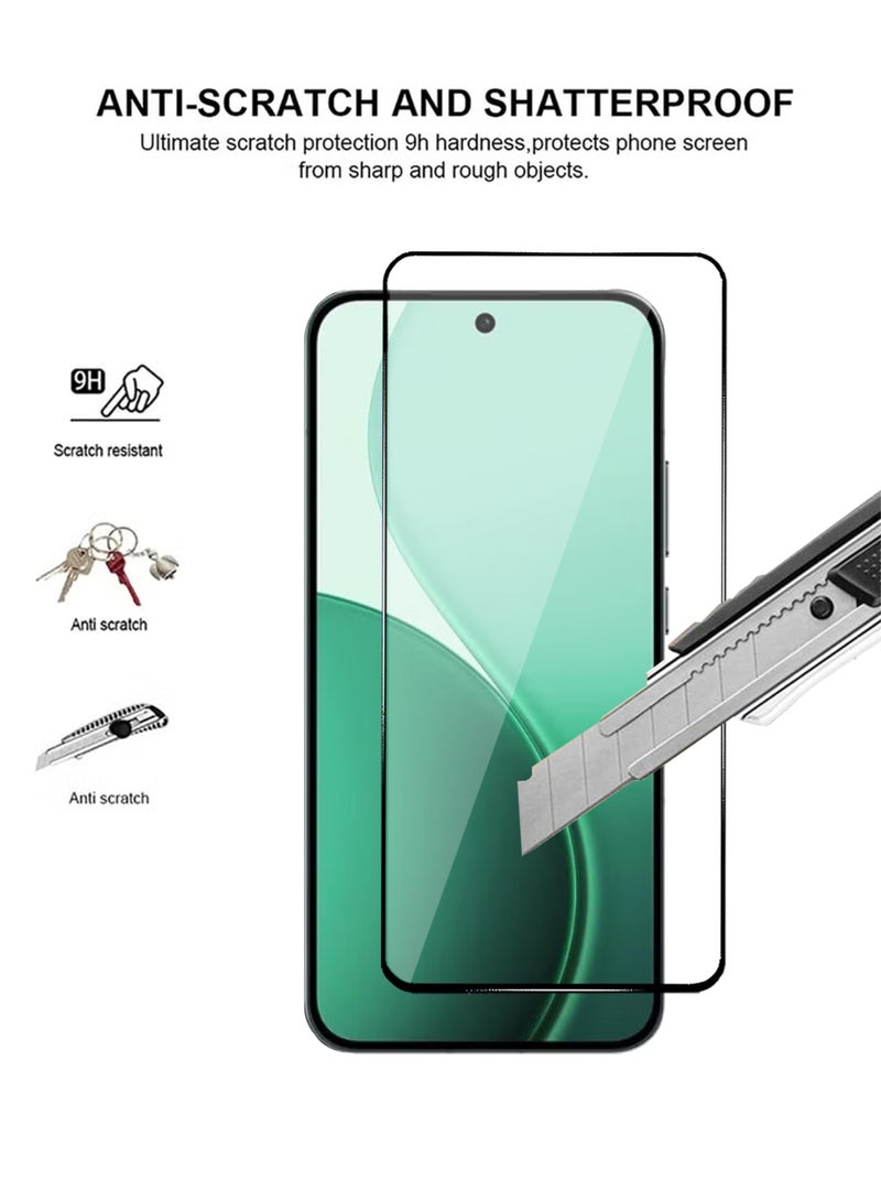 OPPO Reno 14F 5G Screen Protector 2 Pack - Premium Full Screen Tempered Glass For OPPO Reno 14F 5G, High Transparency, Delicate Touch, Anti-Explosion, Smooth Arc Edges, Easy Installation - Image 2