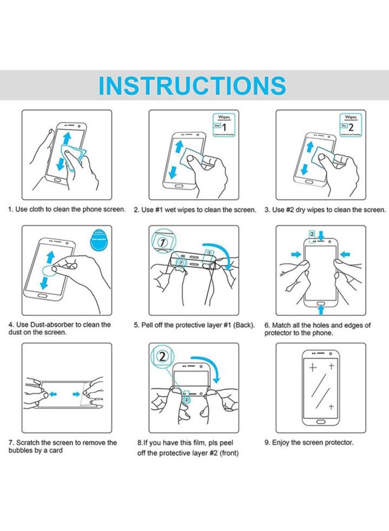 OPPO Reno 14F 5G Screen Protector 2 Pack - Premium Full Screen Tempered Glass For OPPO Reno 14F 5G, High Transparency, Delicate Touch, Anti-Explosion, Smooth Arc Edges, Easy Installation - Image 5