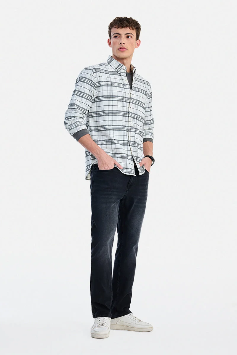 SNITCH Black Black Solid Slim Fit Casual Jeans for Men | Best Price UAE