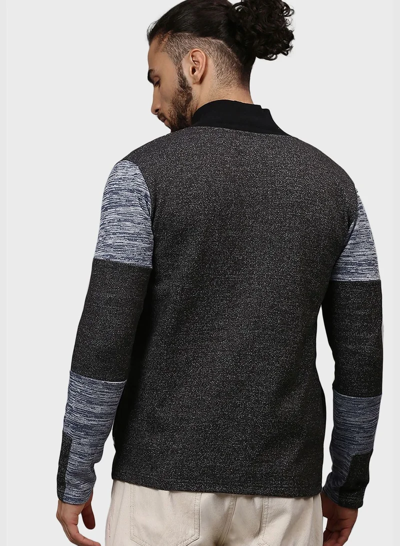 Campus Sutra Color Block Jacket