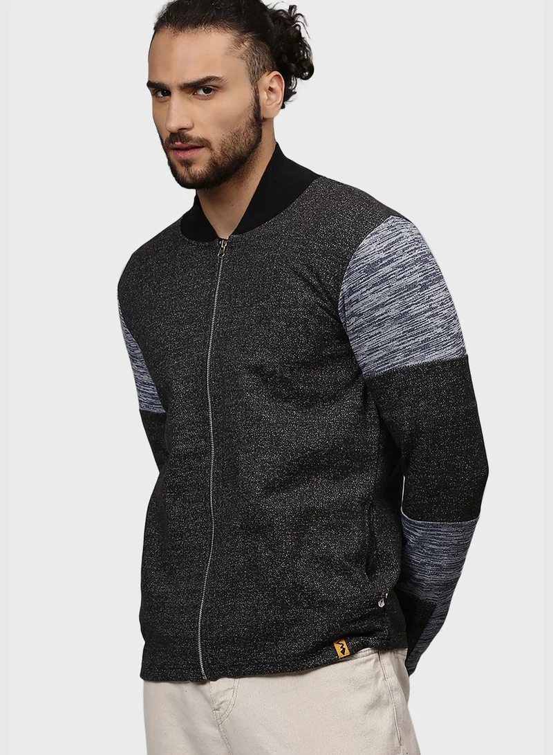 Campus Sutra Color Block Jacket