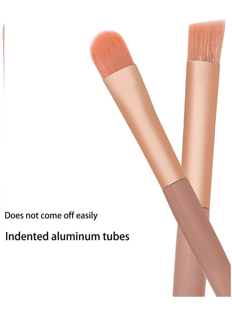 URBANMAC Makeup Brush Set 8PCS Mini With Storage (Dark_peach) - Image 2