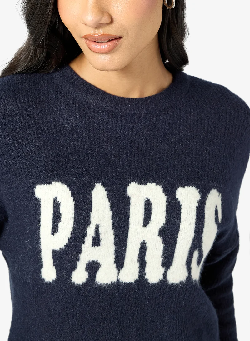 اونلي كنزة صوف محبوكة من أونلي جيريكو