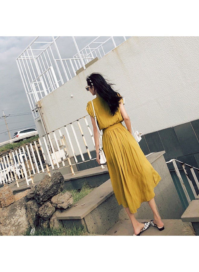 Women's Chiffon Dress, Casual  Summer Long Skirts Over The Knees - Image 2