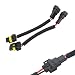 ijuicy 2 PCS 90059006 Headlight Wiring Harness MaletoFemale Conversion Cable Compatible with HighLow Beam or Fog Light Universal Headlight Extension Wiring Harness Sockets Wires - Image 2