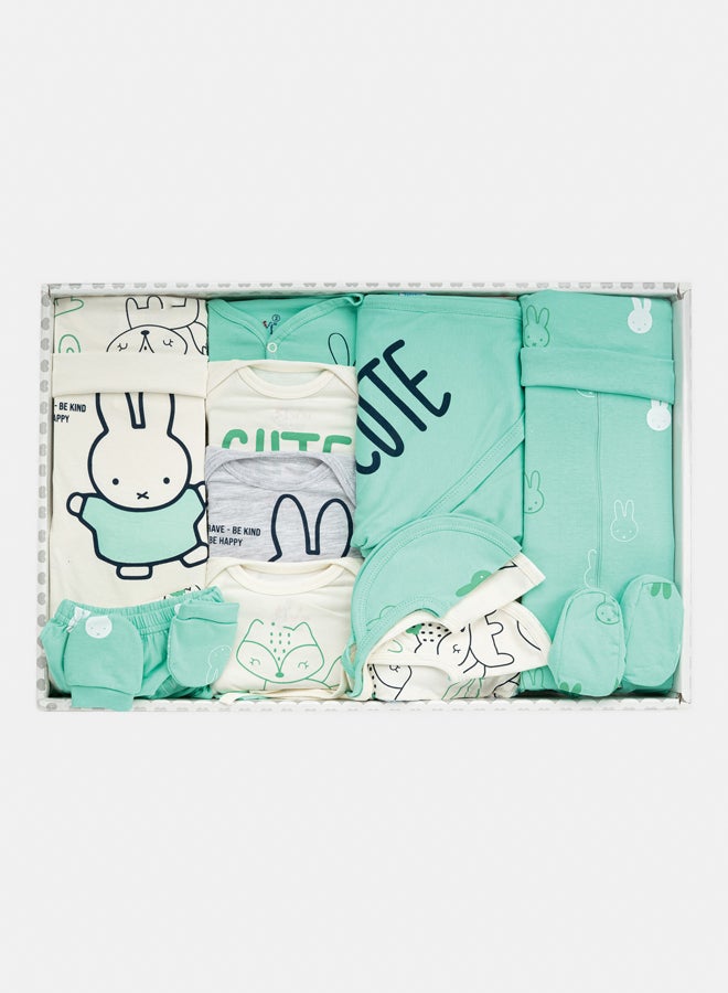 JOCKEY Baby Unisex Bunnies Printed Summer Cotton Gift Box 20 Pcs. - Image 1