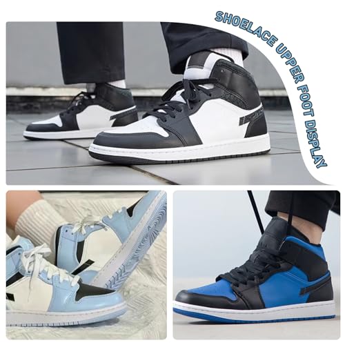 UamGlsob 2 Pairs Shoe Laces for Air Jordan 1/2/3/4/5/6/7/8 Sneakers, 5/16''(8mm) Flat Athletic Shoelaces Replacement Strings (White, 54"/140cm) - Image 5