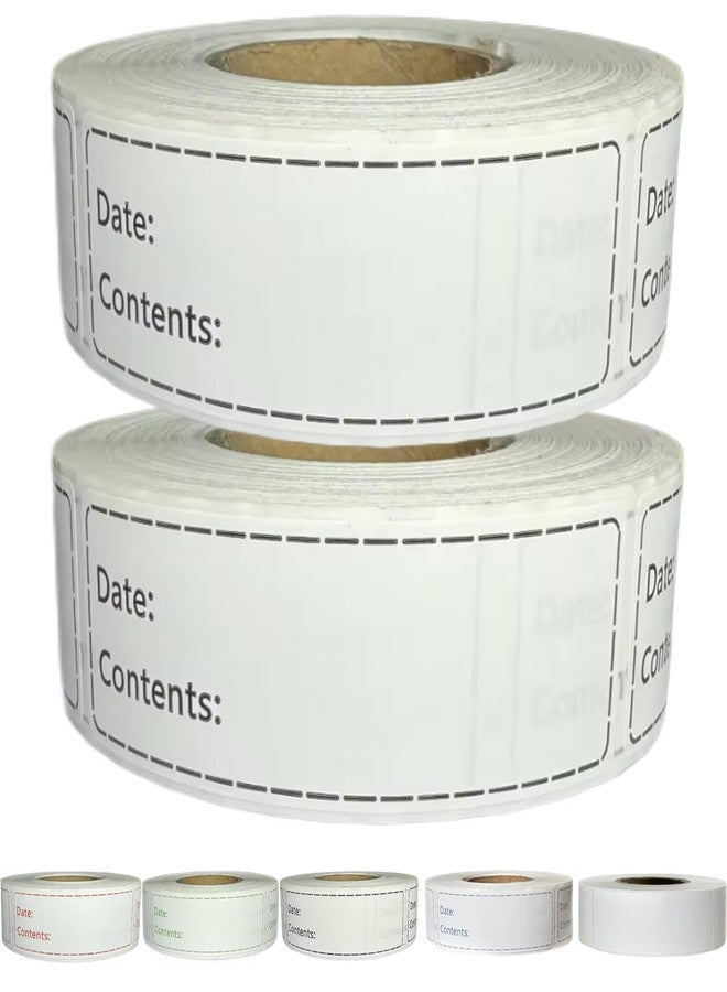 Chardime 1000pcs Freezer Labels,1x3 inch Freezer Labels to Write on,Quick and Easy to Remove- Easy to Write on(Black) - Image 1