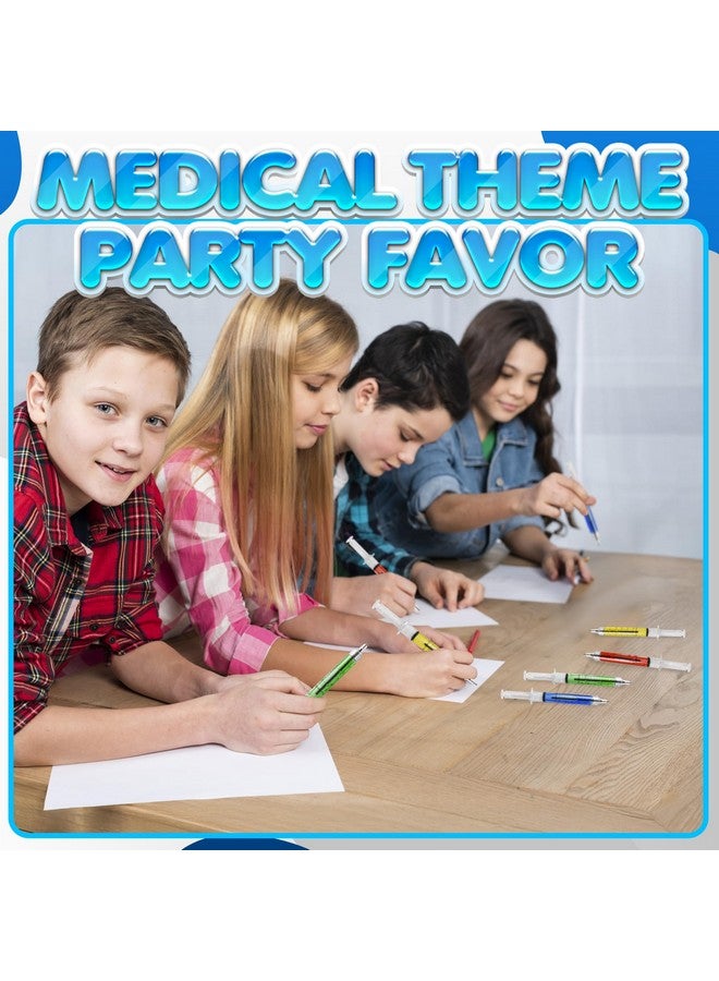 Bedwina Syringe Pens - (Bulk Pack of 24) Retractable Fun Multi Color Novelty Pen for Nurses, Nursing Student School Supplies, Birthdays, Stocking Stuffers and Toy Party Favor Gifts - Image 4
