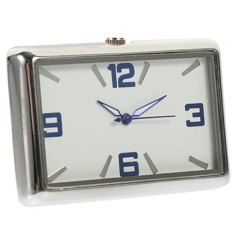 Adhesive Square Car Dashboard Clock Stylish Easy Paste Decorative Ornament for Home School - Image 2