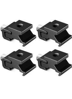 Y&D Camera Metal Cold Shoe Mount, Universal Adjustable Elastic Flash Mount Adapter with 1/4" Thread Accessories (4 pcs)  - Image 1