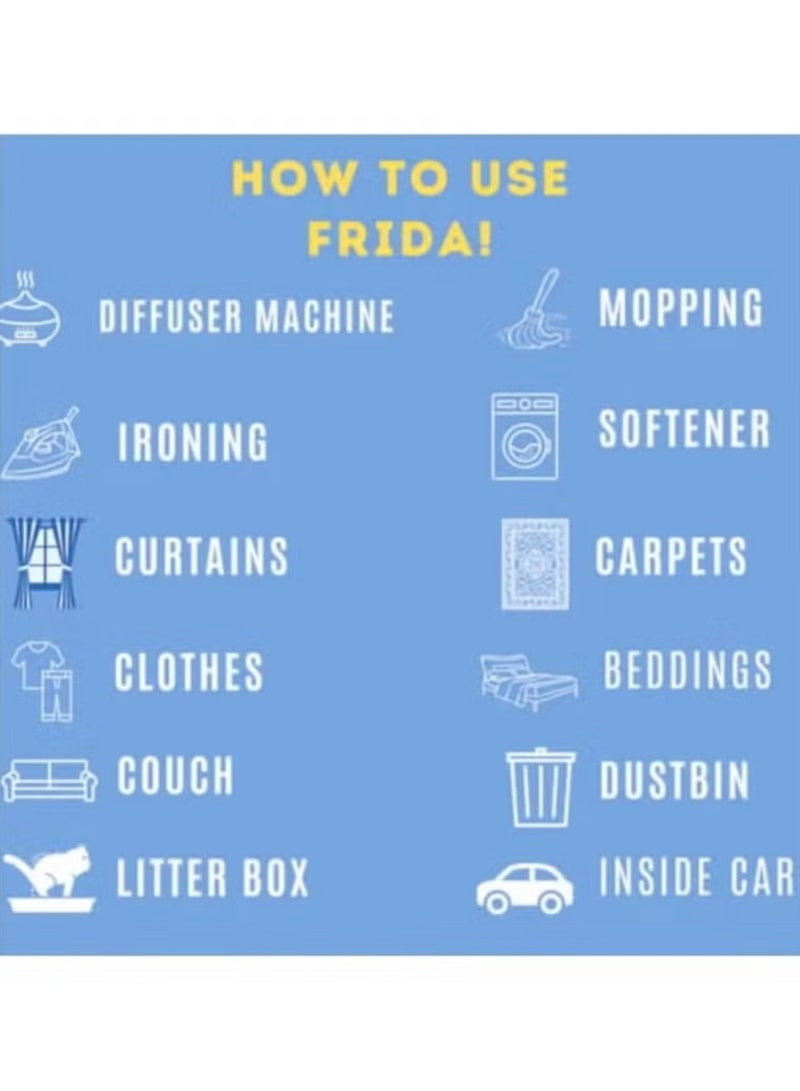 فريدا عطر تنظيف منزلي متعدد الاستخدامات، برائحة النظافة، 480 مل - Image 2