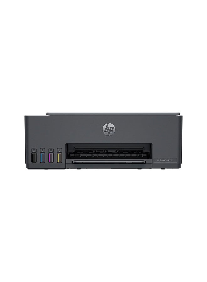 HP طابعة Smart Tank 581 اللاسلكية متعددة الإمكانات، مسح ضوئي ونسخ وطباعة حتى 6000 صفحة باللون الأسود أو 6000 صفحة ملونة - Image 1