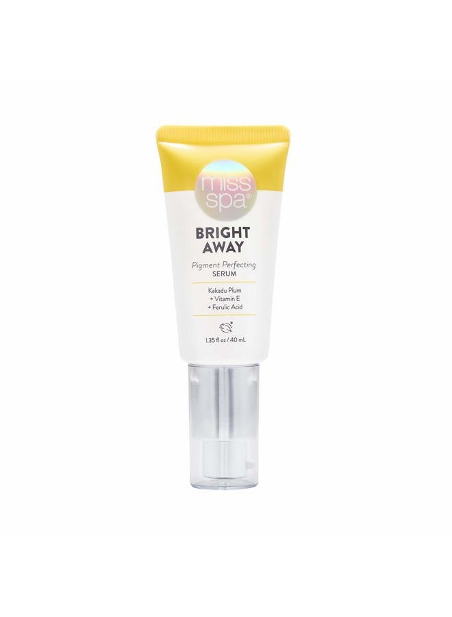 Miss Spa Bright Away Pigment Perfecting Smoothing Face Cream Serum for Women, Vitamin C, Antioxidant, 1.35 Oz. - Image 1