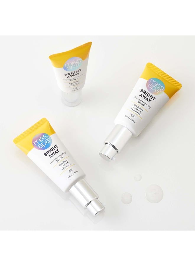 Miss Spa Bright Away Pigment Perfecting Smoothing Face Cream Serum for Women, Vitamin C, Antioxidant, 1.35 Oz. - Image 4