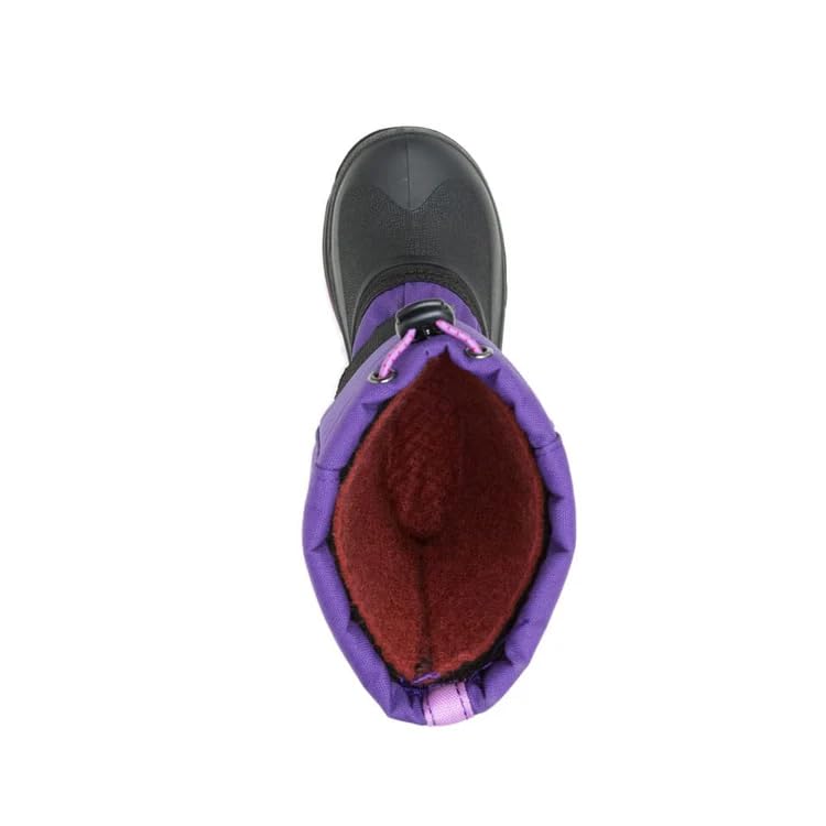 Kamik Rocket Insulated Waterproof Upper for Kids Snow Boots - Adjustable Collar & Lace Lock, Purple/Orchid - 4 Big Kid - Image 3