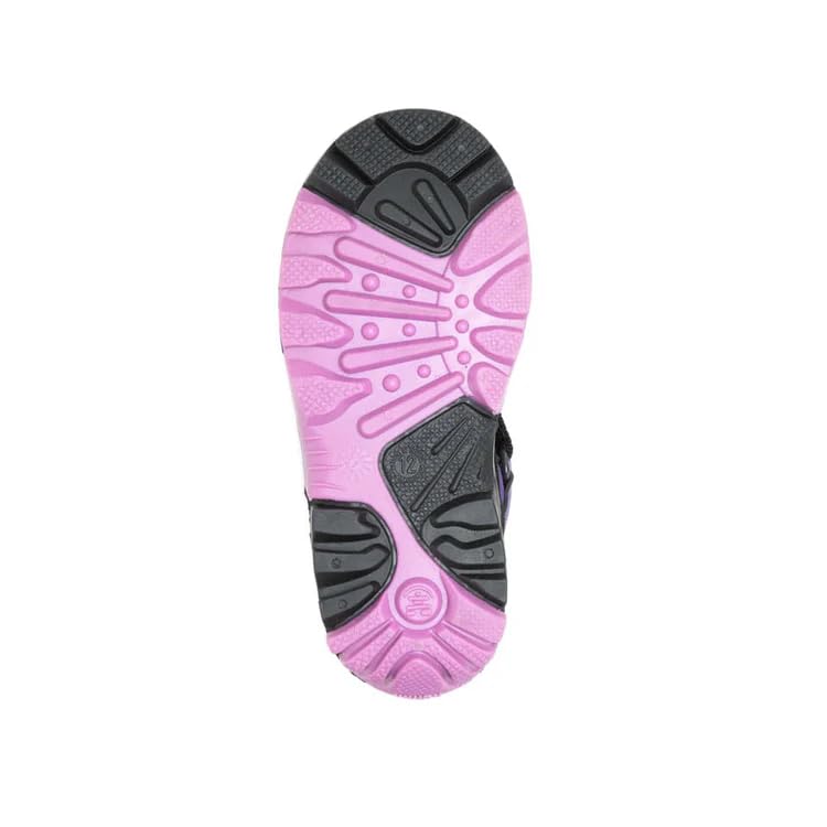 Kamik Rocket Insulated Waterproof Upper for Kids Snow Boots - Adjustable Collar & Lace Lock, Purple/Orchid - 4 Big Kid - Image 4