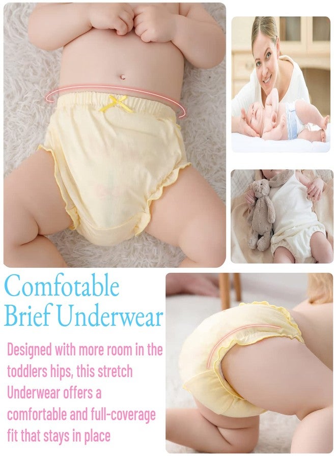 Baby Amabc 7Pack Diaper Cover - Baby Bloomers,Cotton Underwear,Panties for Toddler Girls - Image 3
