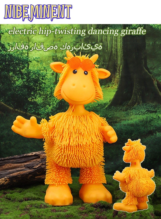 NIBEMINENT Swinging Giraffe, Electric Hip-twisting Dancing Toy, Children's Toys, Luminous Toys, Squeezing toys, Ideal Gift for Children Boys and Girls - Image 1