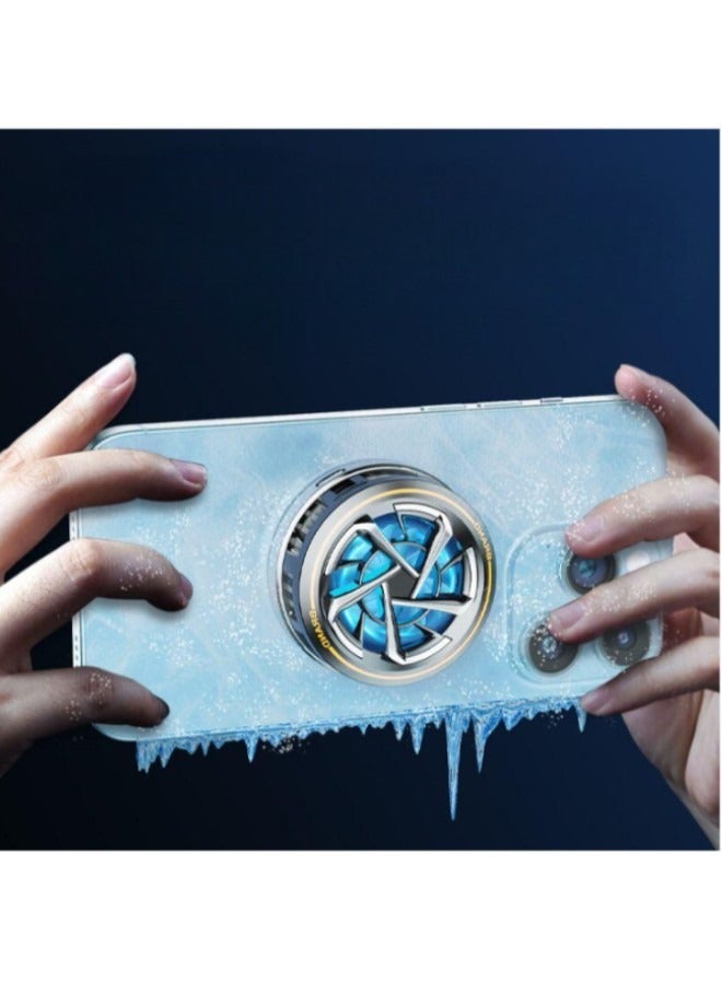 Mobile Phone Cooler for Gaming, Cell Phone Cooling Fan for iPhone Samsung Moto, Mobile Phone Cooler for Games and Movies - Image 1