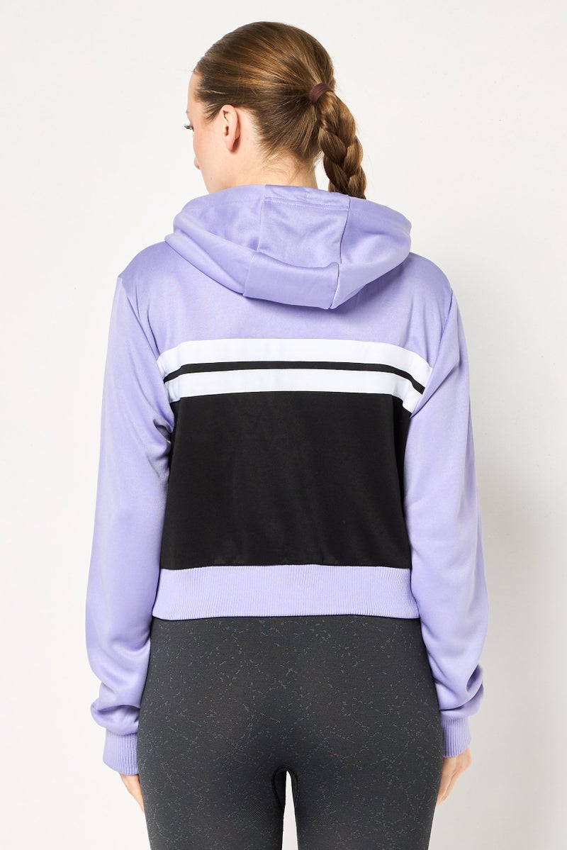 Ellesse هودي رياضي نسائي بأكمام طويلة مناسب في الهواء الطلق بسحاب كامل، متعدد الألوان - Image 2