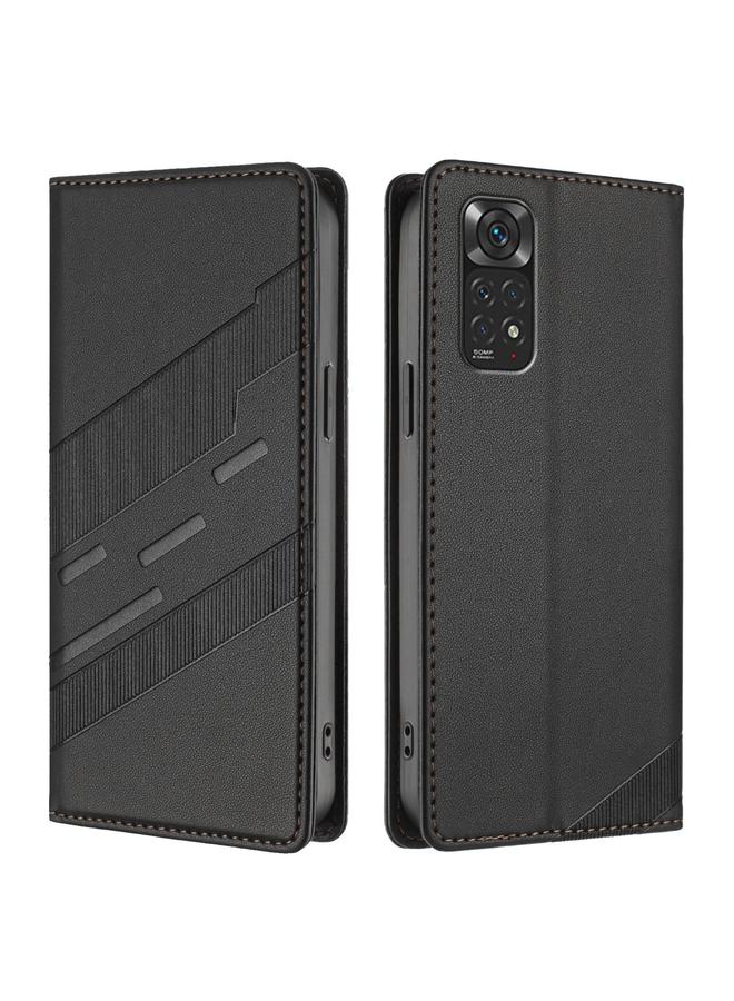 S-TOP Case For Redmi Note 11 Global Embossed Multi-functional Wallet Retro Leather Phone Case - Image 2