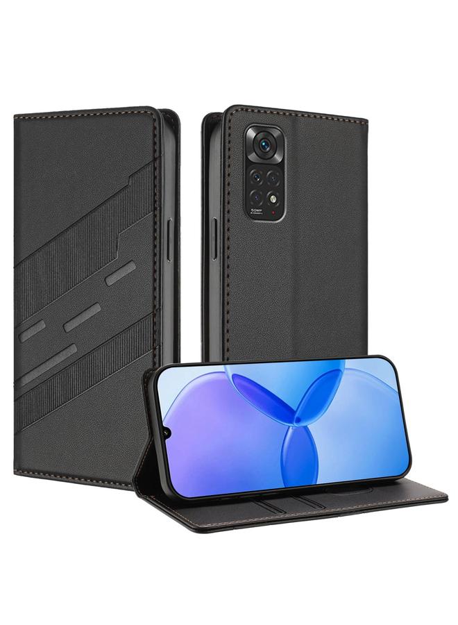 S-TOP Case For Redmi Note 11 Global Embossed Multi-functional Wallet Retro Leather Phone Case - Image 1