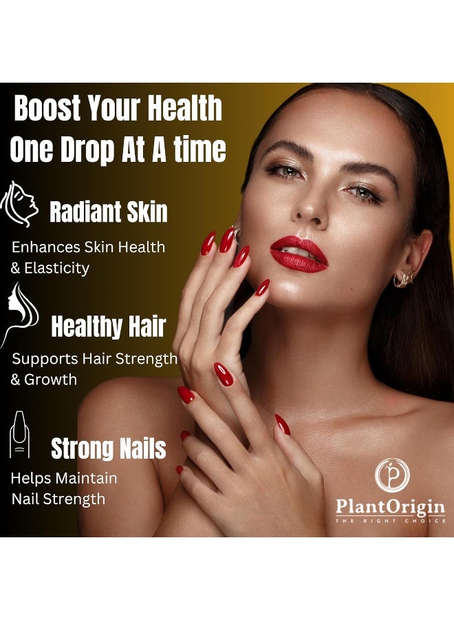 plantorigin Extra Strength Biotin Liquid Supplement for Men and Women - Image 4