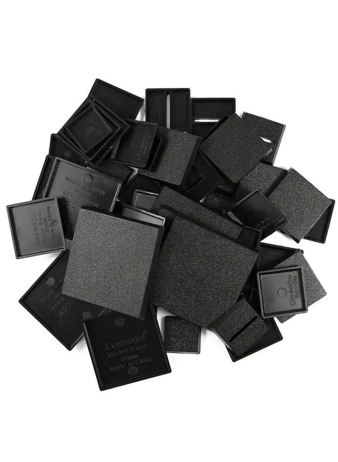 قواعد مربعة مقاس 50 ملم للنماذج المصغرة، إكسسوارات ألعاب بلاستيكية متينة لألعاب الطاولة - Image 2