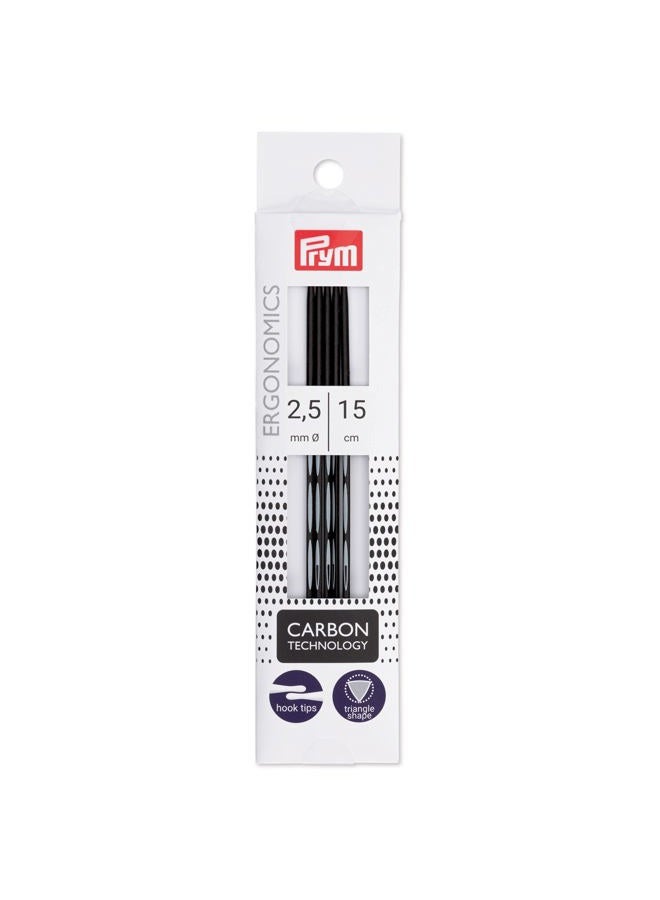 PRYM Knitting Pins, Black, 2.5mm - Image 1