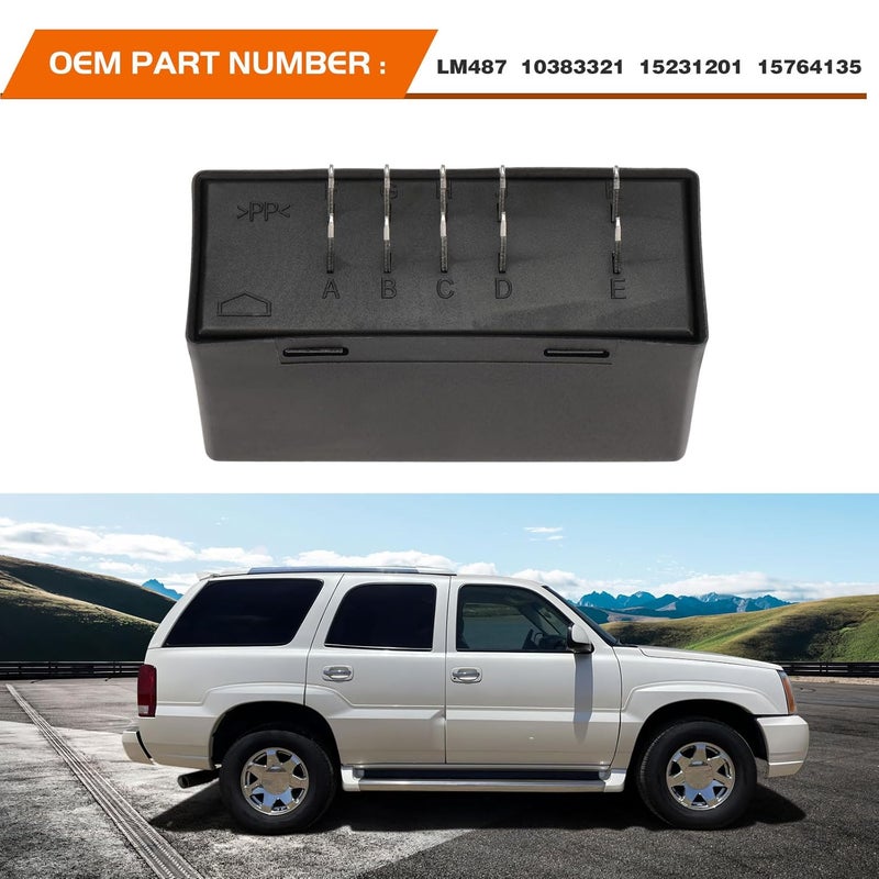 ISINFLASH Flasher Relay for LED Warning and Turn Signal Fix Hyper Flash Module for Chevy and GMC Trucks 2003-2006 - Image 2