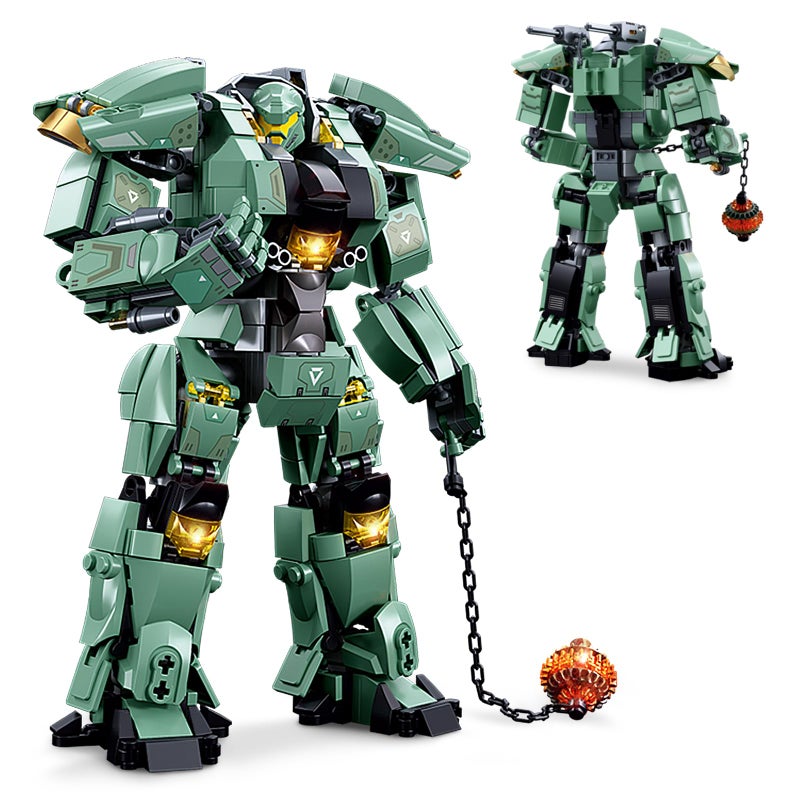 BDXEJV Transforming Robot Mech Building Block Sets Mech Toys for Kids Destroy Warrior City Soldier Mecha Model Action Mech Model Building Kit Cool Creative Robots Toys Gift for Teens Boys 542 PCS - Image 3