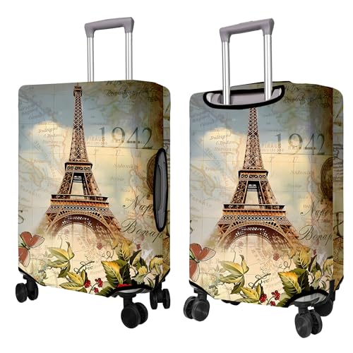 PtRug Travel Luggage Cover Suitcase Protector Fits 1832 Inch Wheel Covers PatternedTravel Related Items Flower Luggage Protector Elastic S - Image 3