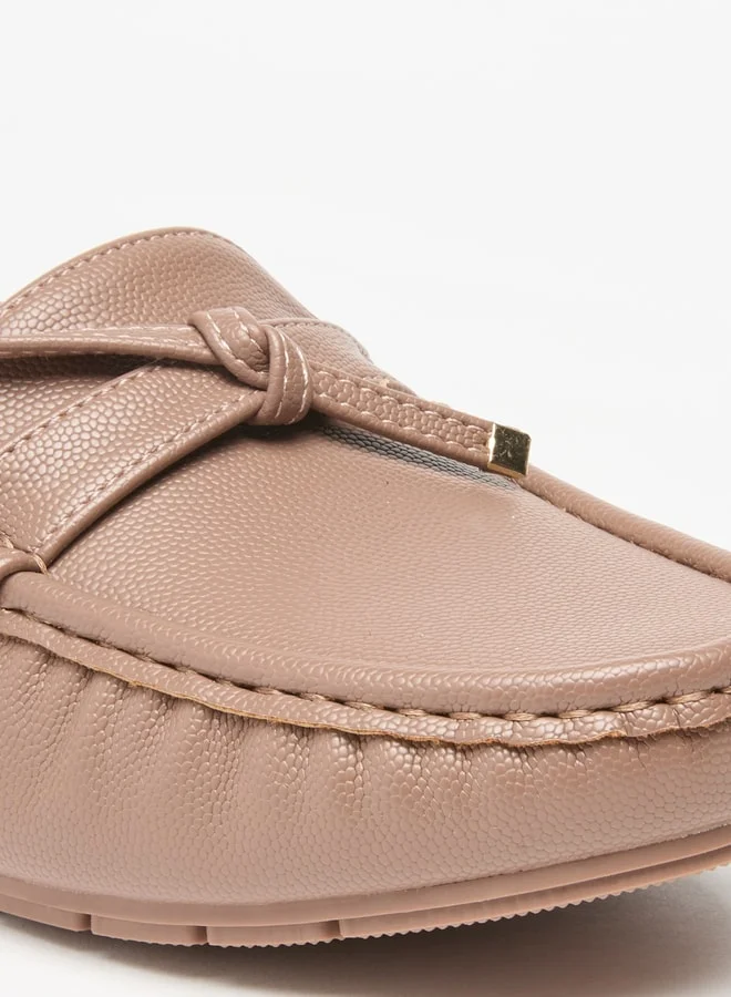 Flora Bella By Shoexpress Women's Bow Accent Slip-On Mules