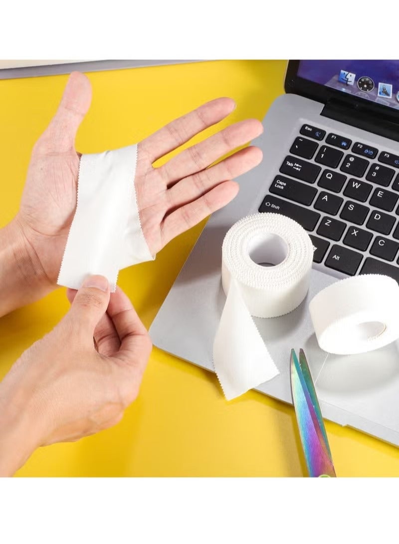 3-Roll Zinc Oxide Tape, Breathable Wrist Finger Strapping Tape Cohesive Bandage Flexible- 2.5cm X 10m - Image 5
